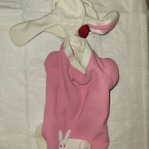 Pink Bunny Dog Costume